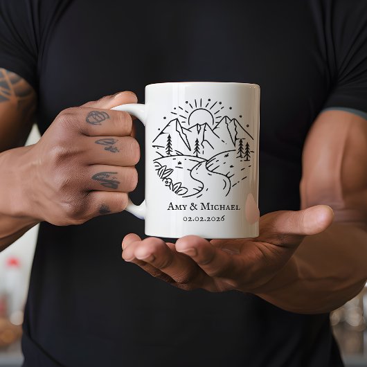 Custom Anniversary Mug | Gift for Husband or Wife Koffiemok