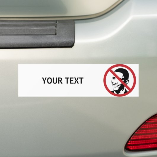 Custom Anti-Obama Bumpersticker (Op auto)