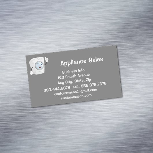 Custom Appliance Sales Visitekaartje Magnetisch Visitekaartje (Voorbeeld)
