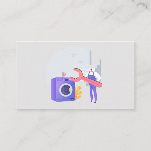 Custom Appliance Service & Repair Visitekaartje MA (Achterkant)