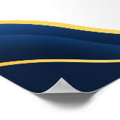 Custom Appreciation Achievement Gold Certificaat P Poster (Hoek)