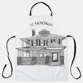 Custom apron design with a house schort