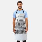 Custom apron design with a house schort (Gedragen)