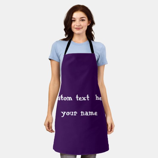 Custom Apron Personalized Name Logo Kitchen Gift Schort (Gedragen)