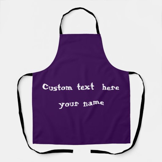 Custom Apron Personalized Name Logo Kitchen Gift Schort (Voorkant)