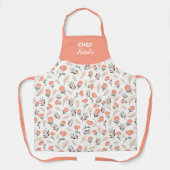 Custom Apron with Red Poppies Schort (Voorkant)