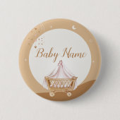 Custom Aqiqah Celebration Button Baby shower Favor (Voorkant)