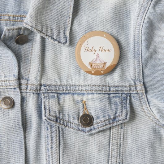 Custom Aqiqah Celebration Button Baby shower Favor (In situ)