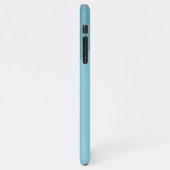 Custom Aqua Blauwgroen Zeevrucht Ocean Blue Gekleu iPhone Hoesje (Linkerkant)