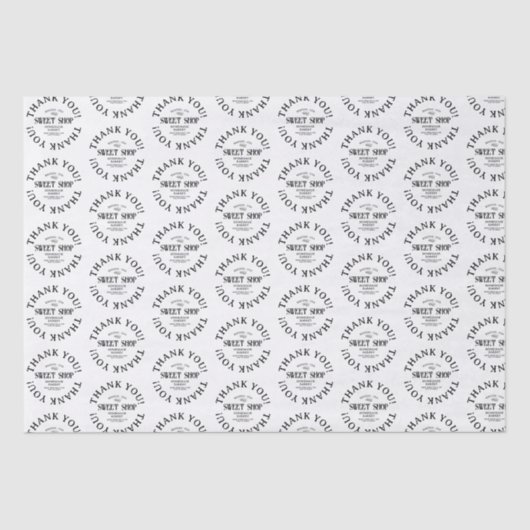 Custom Arch Logo Small Business Bedankt Tissuepapier (Voorkant)