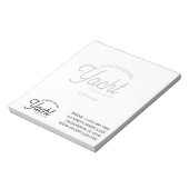 Custom Arch Script Logo Professional Business Notitieblok (Linkerzijde)