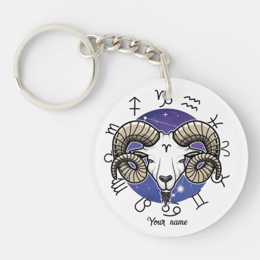 Custom Aries & Leo Acryl Keychain (Voorkant)