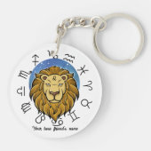 Custom Aries & Leo Acryl Keychain (Achterkant)