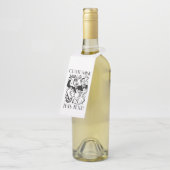 Custom Art Deco Cocktail Party Flessenhanger (Schuin)