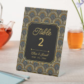 Custom Art Deco Thank You Tabletop Sign Reclamebord Met Voetstuk (Insitu)