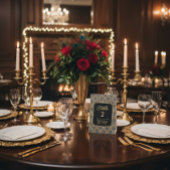 Custom Art Deco Thank You Tabletop Sign Reclamebord Met Voetstuk