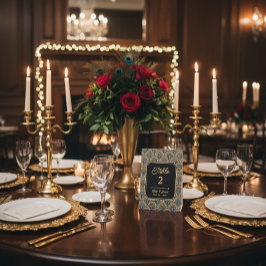 Custom Art Deco Thank You Tabletop Sign Reclamebord Met Voetstuk