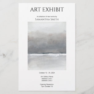 Custom Art Exhibit Adverteren Flyer