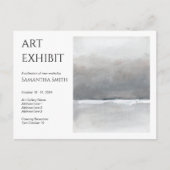 Custom Art Exhibit Invitation Briefkaart (Voorkant)