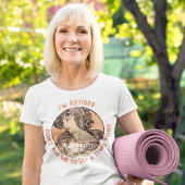 Custom Art Nouveau Retirement Gifts voor Haar Mam T-shirt