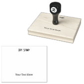 Custom Art-Stamp Jouw tekst Here Black Impression Rubberstempel (Gestempeld)