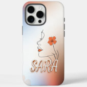 Custom Artistic Phone Case Design met 'Sara (Achterkant)