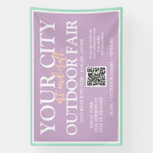 Custom Arts & Crafts Buitenbeurs | zomerevenement Spandoek (Verticaal)