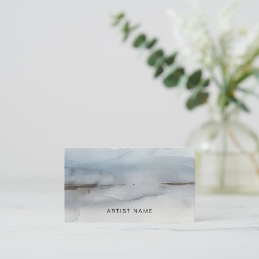 Custom artwork artist visitekaartje (Staand voorkant)