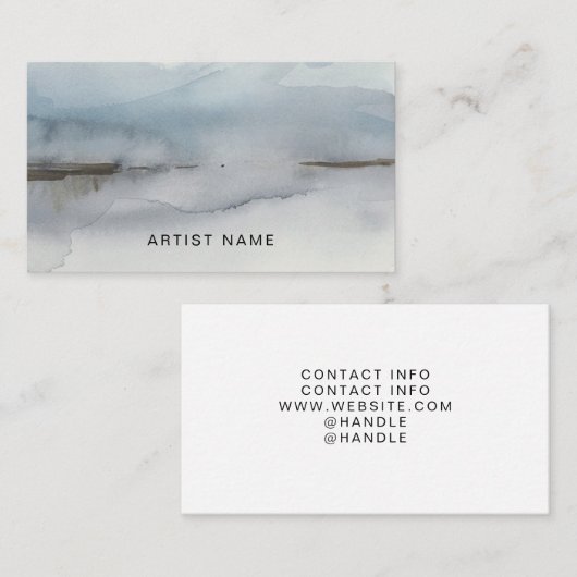 Custom artwork artist visitekaartje (Voorkant / Achterkant)