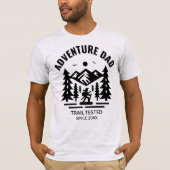 Custom Ash Grey Adventure Dad Trail Getest T-shirt (Voorkant)