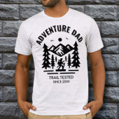 Custom Ash Grey Adventure Dad Trail Getest T-shirt
