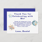 Custom Astronaut Space-thema Dank u Bedankkaart (Voorkant / Achterkant)