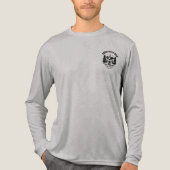 Custom Athletic Grey Lange Mouw Avontuur Pa Tri-Blend Shirt (Voorkant volledig)