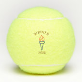 Custom Athletic Torch Giftable  Tennisballen (Voorkant)