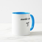 Custom Aunt Name Mug Best Aunt Ever Gift Mok (Voorkant rechts)