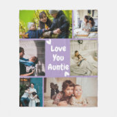 Custom Aunt Photo Throw Gift from Niece Blanket Fleece Deken (Voorkant)