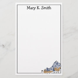 Custom Australian Shepherd Cute Dog Art Briefpapier