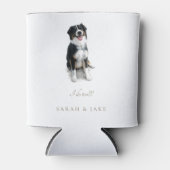 Custom Australian Shepherd Wedding Napkins Blikjeskoeler (Voorkant)