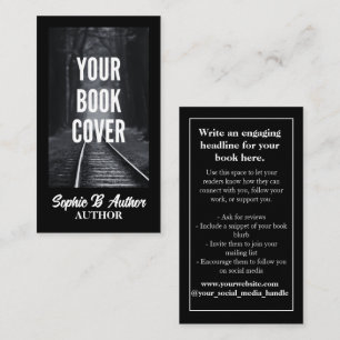 Custom Auteur Boek Hoesje Promotie Visitekaartje