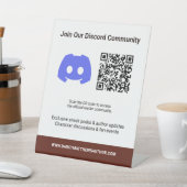 Custom Author Promotional Fan Reader Community Reclamebord Met Voetstuk (Insitu)