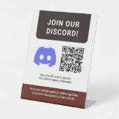 Custom Author Promotional Fan Reader Community Reclamebord Met Voetstuk (Voorkant)