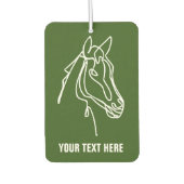 Custom auto luchtverfrisser met paard silhouet (Voorkant)