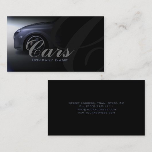 Custom auto wrap visitekaartje (Voorkant / Achterkant)