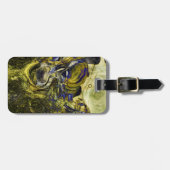 Custom Avignon Olijfgroen Abstract Bagagelabel (Voorkant horizontaal)