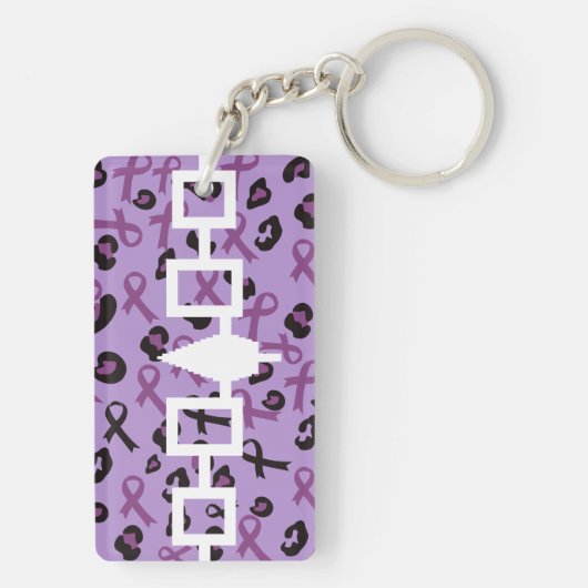 Custom Awareness Haudenosaunee Vlag Sleutelhanger (achterkant)