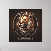 custom awesome logos #1 canvas afdruk (Voorkant)