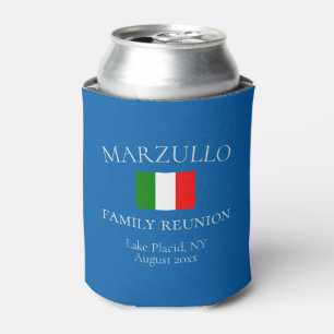 Custom Azure Blue Family Reunion Souvenir Favor Blikjeskoeler