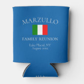 Custom Azure Blue Family Reunion Souvenir|Favor Blikjeskoeler (Voorkant)