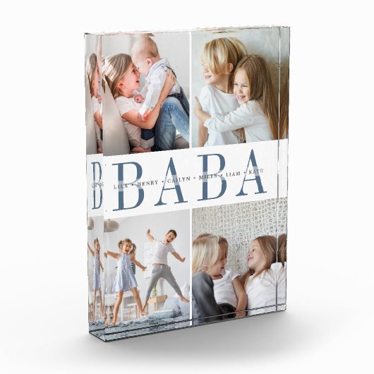 Custom Baba Grandchildren Fotoblokken (Links)