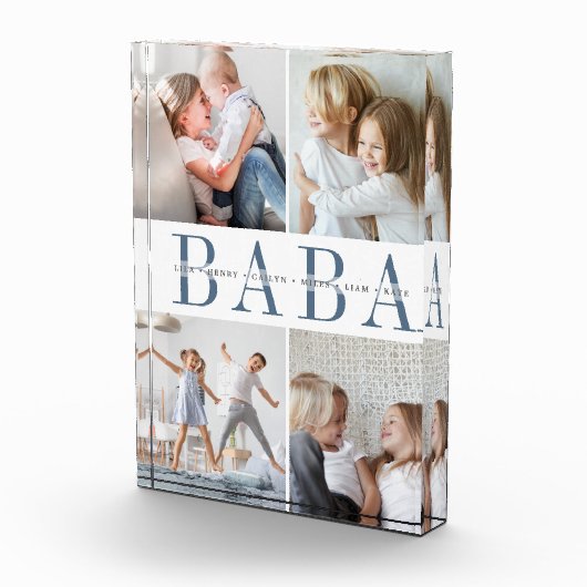 Custom Baba Grandchildren Fotoblokken (Rechts)